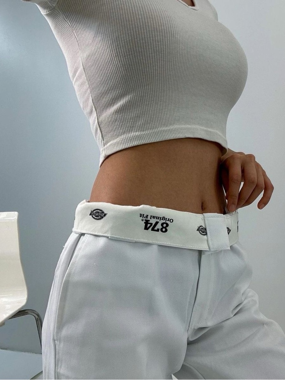 White Dickies 874 Pants